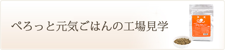 ぺろっと元気ごはんの工場見学